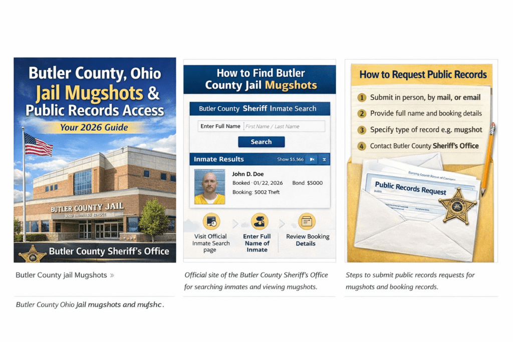 Butler County jail mugshots inmate search and public records.