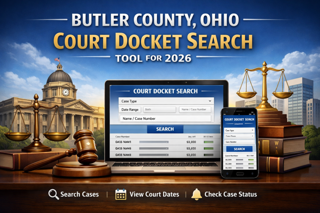 Butler County Area Court II building exterior in Hamilton, Ohio.